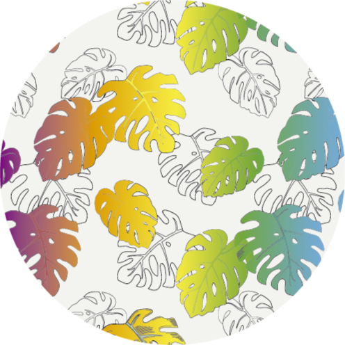 Večbarvna preproga monstera design preproga - TenStickers