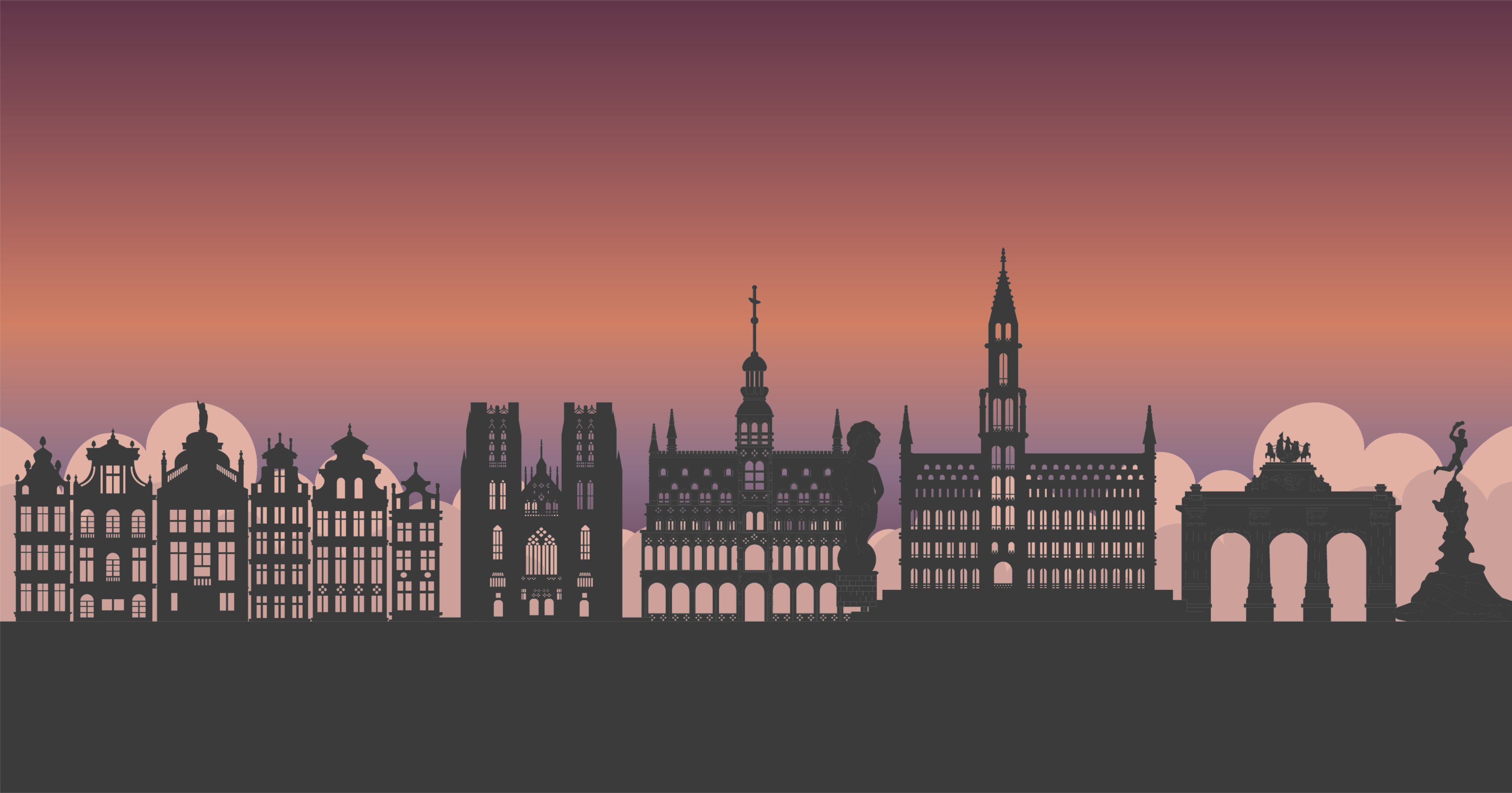 Obris silhuete Talna preproga z zemljevidom sveta iz vinila - TenStickers