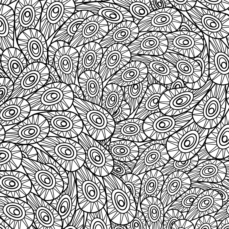 Pav okras cvetlična preproga - TenStickers