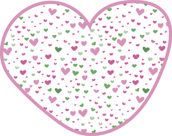 Dekor v obliki srca Vinilne preproge v drugih vzorcih - TenStickers