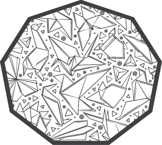 Vinilne preproge z geometrijskimi vzorci oktagon - TenStickers