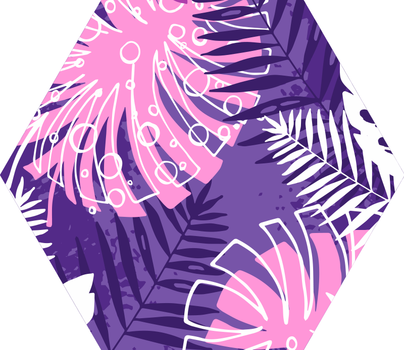 Vijolična preproga iz narave vinil preproga - TenStickers