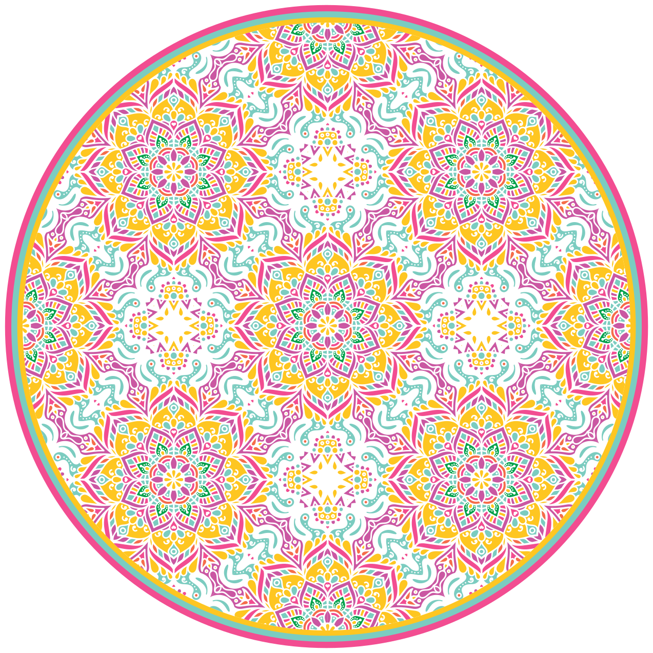 Vinilna preproga mandala krožna - TenStickers