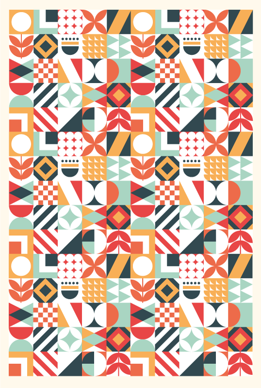 Različni vzorci mozaik talne ploščice - TenStickers