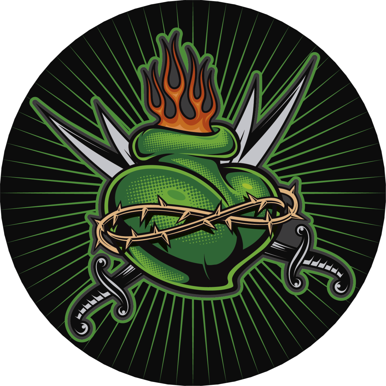 Srce ognjenega meča Vinilna preproga z igre - TenStickers