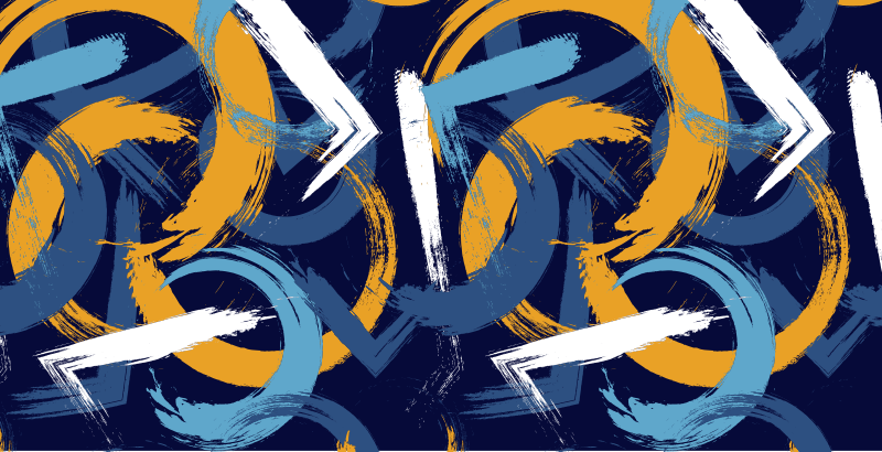 Abstraktni vrtinci Vinilne preproge z geometrijskimi vzorci - TenStickers