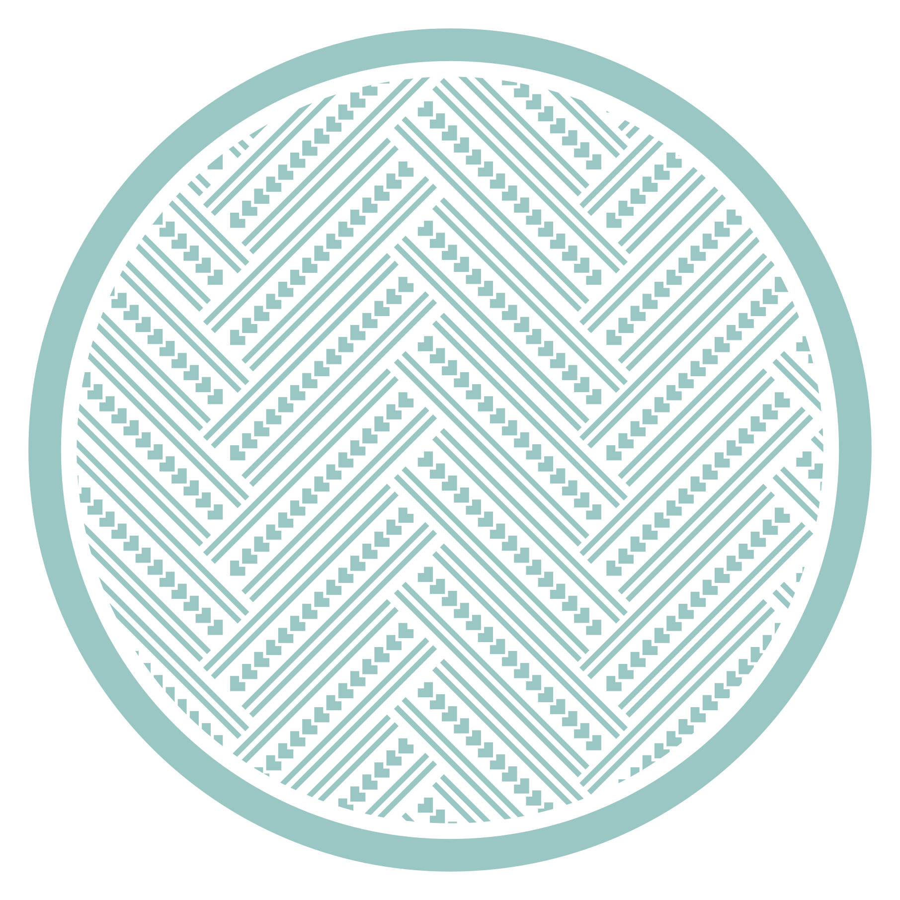 Vinilne preproge z geometrijskimi vzorci okrogla - TenStickers