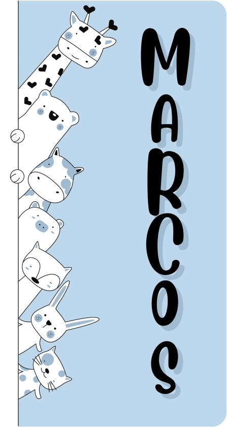 Personalizirane živali otroška preproga iz vinila - TenStickers