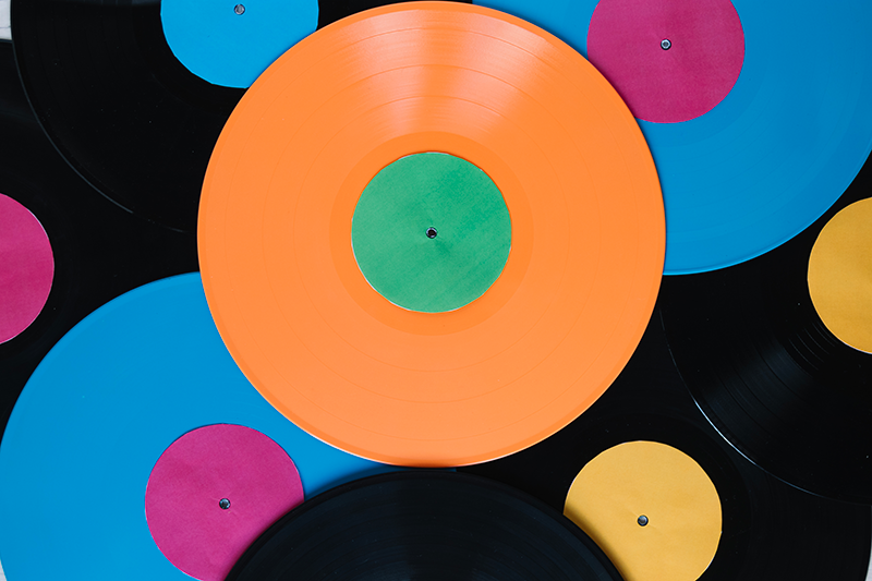 Plošča vinil podstavki večbarvna - TenStickers