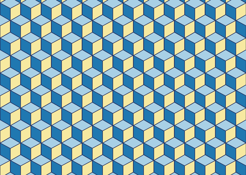 Vinil preproga kuhinja 3d efekt geometrijske preproge - TenStickers