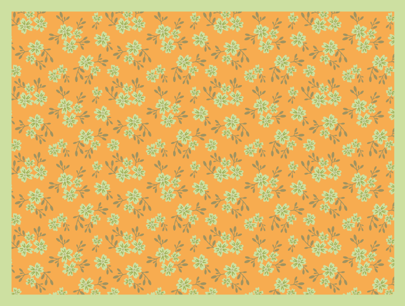 Površina s cvetličnim motivom cvetlična vinilna preproga - TenStickers