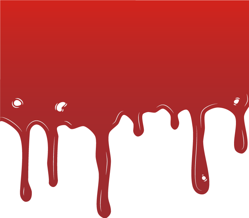 Mlaka krvi halloween podstavki - TenStickers