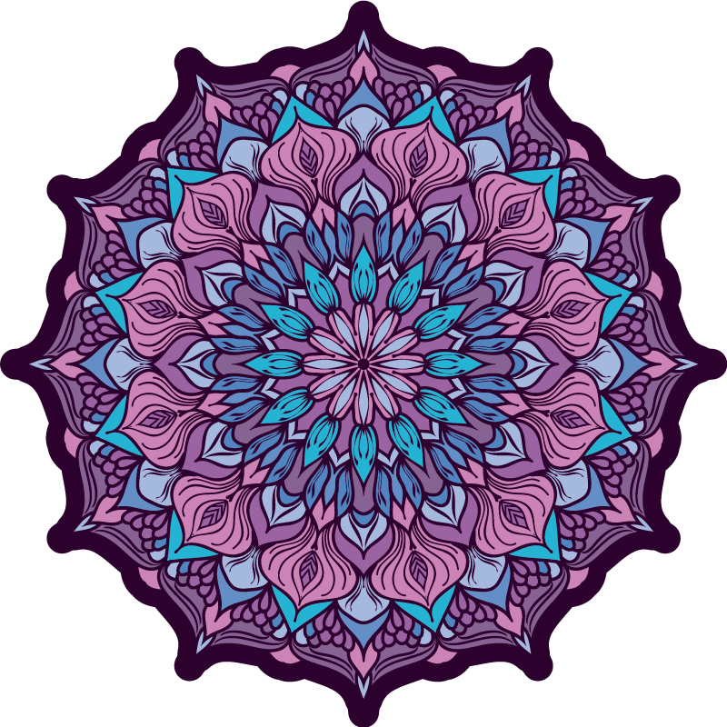 Boho mandala vzorec mandala vinil preproga - TenStickers