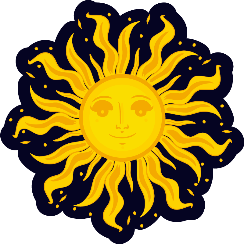 Sončno razpoloženje Naravne vinilnea preproga - TenStickers