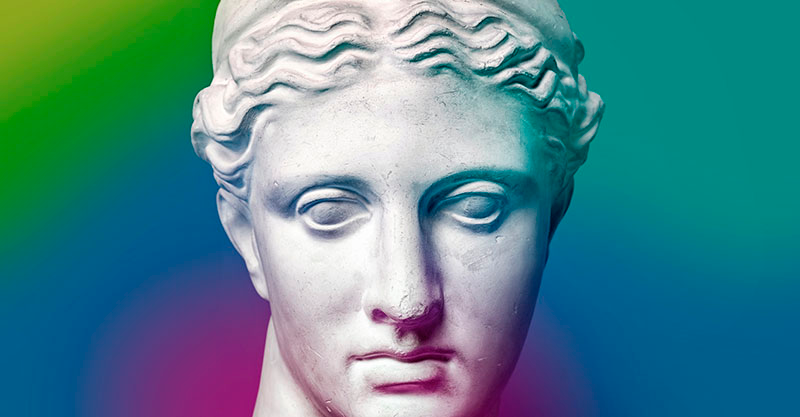 Kiparski gradient minimalistična vinilna preproga - TenStickers