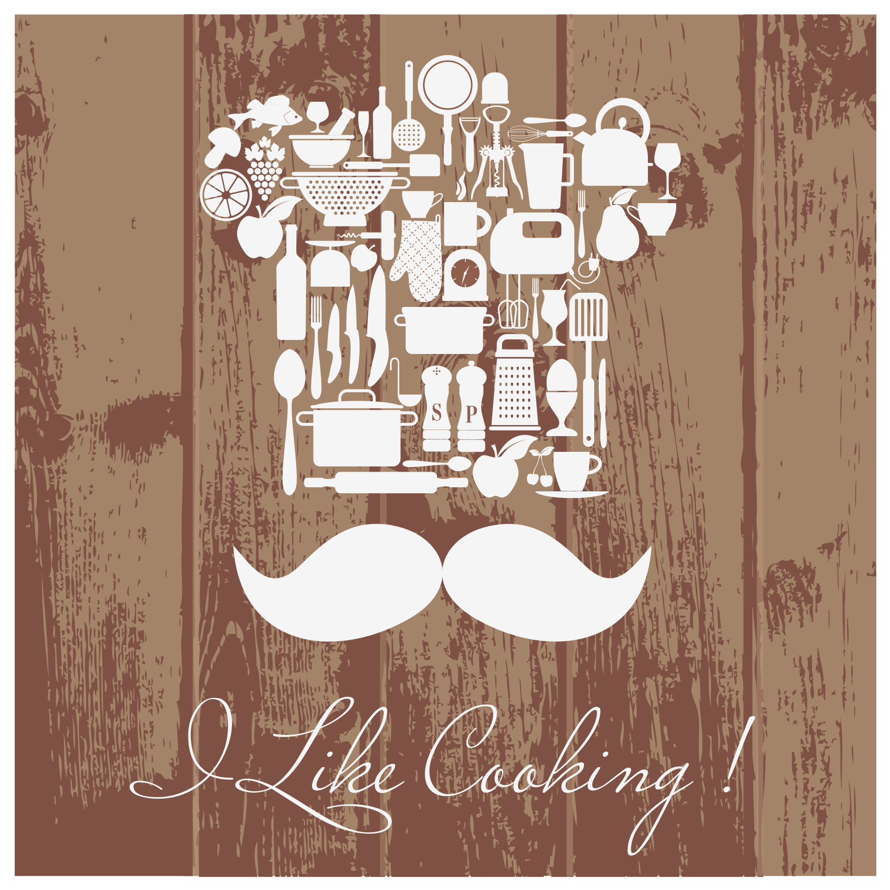 Emblem kulinaričnega navdušenja vinilne preproge z napisom - TenStickers