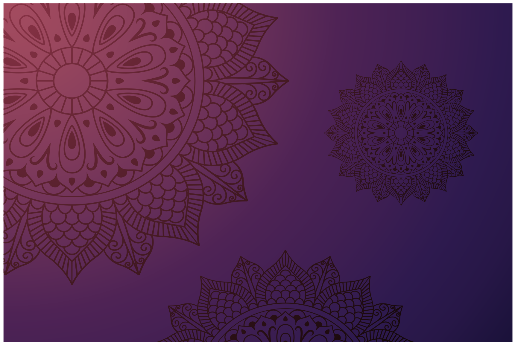Preproga z vzorcem mandale Vinilna preproga mandala - TenStickers