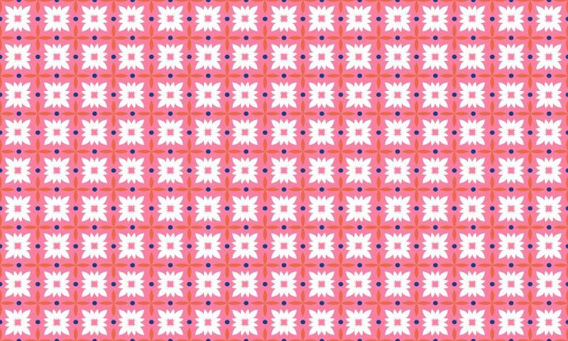 Cvetlične pisane ploščice mozaik talne ploščice - TenStickers