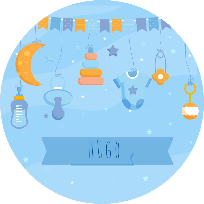 Dekoracija otroške sobe po meri Vinilna preproga za dojenčke - TenStickers