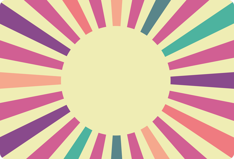 Vinilne preproge z geometrijskimi vzorci sevanje črt - TenStickers