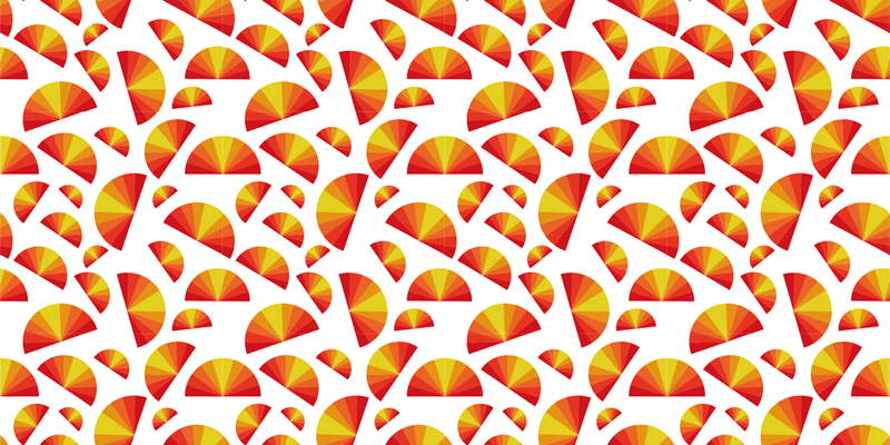 Niz krožnih motivov Vinilne preproge z geometrijskimi vzorci - TenStickers