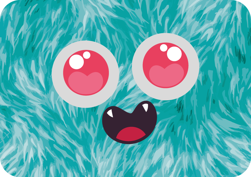 Ljubka anime pošast otroška vinil preproga - TenStickers