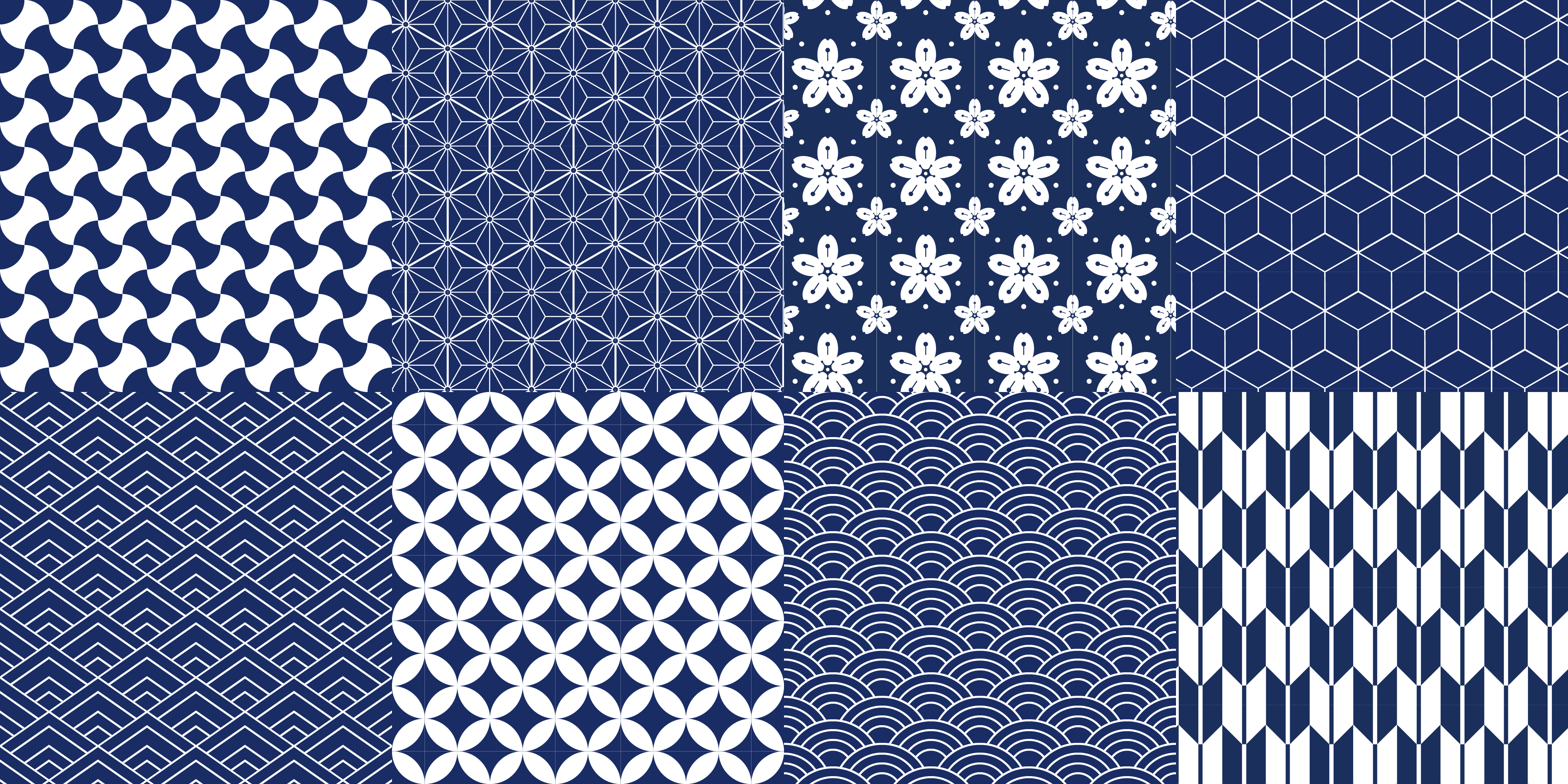 Kompleksna modra in bela ploščica iz vinilne preproge - TenStickers