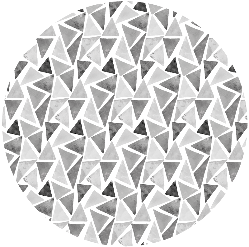 Sivi toni trikotniki geometrijske preproge iz vinila - TenStickers