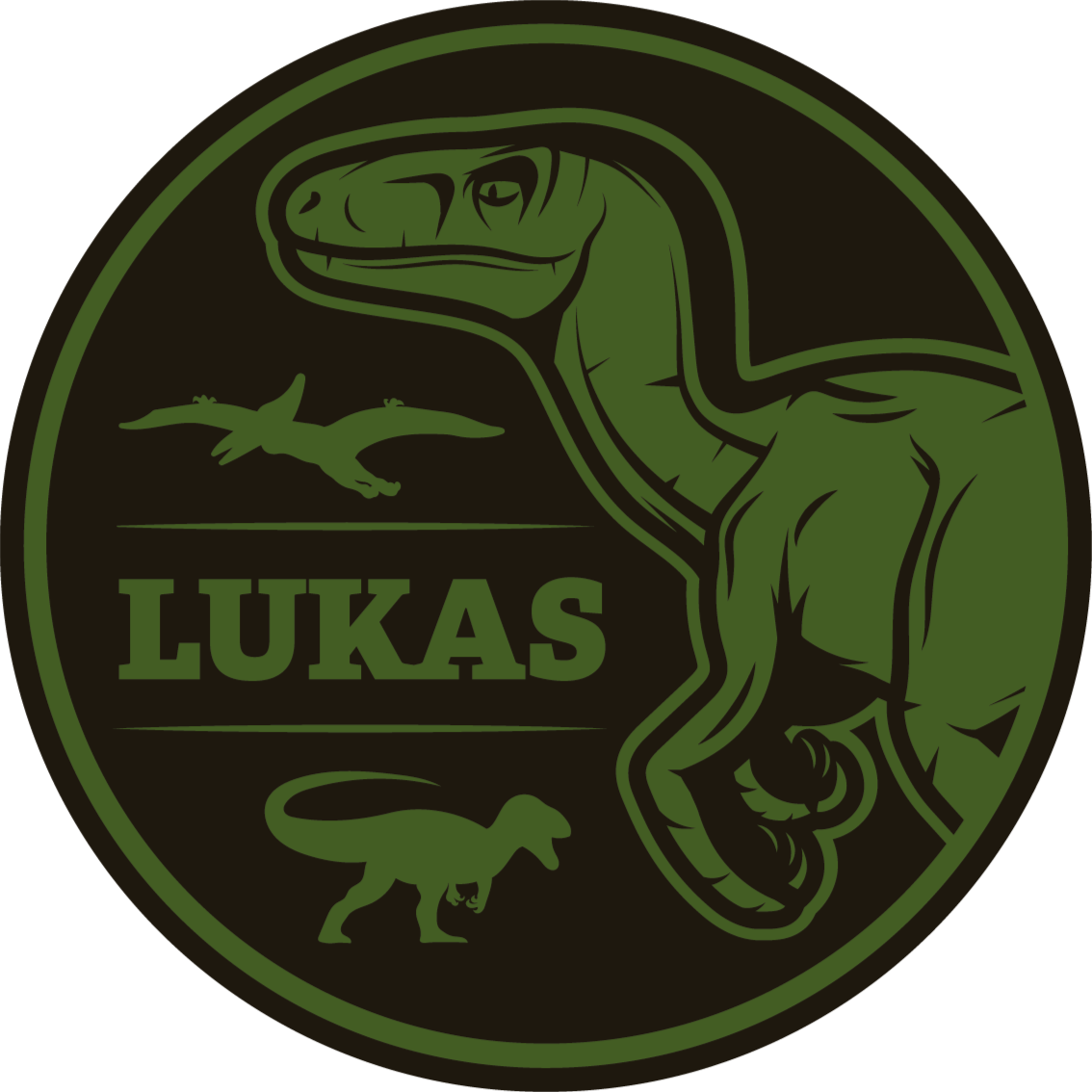 Dinozaver raptor z živalsko preprogo - TenStickers