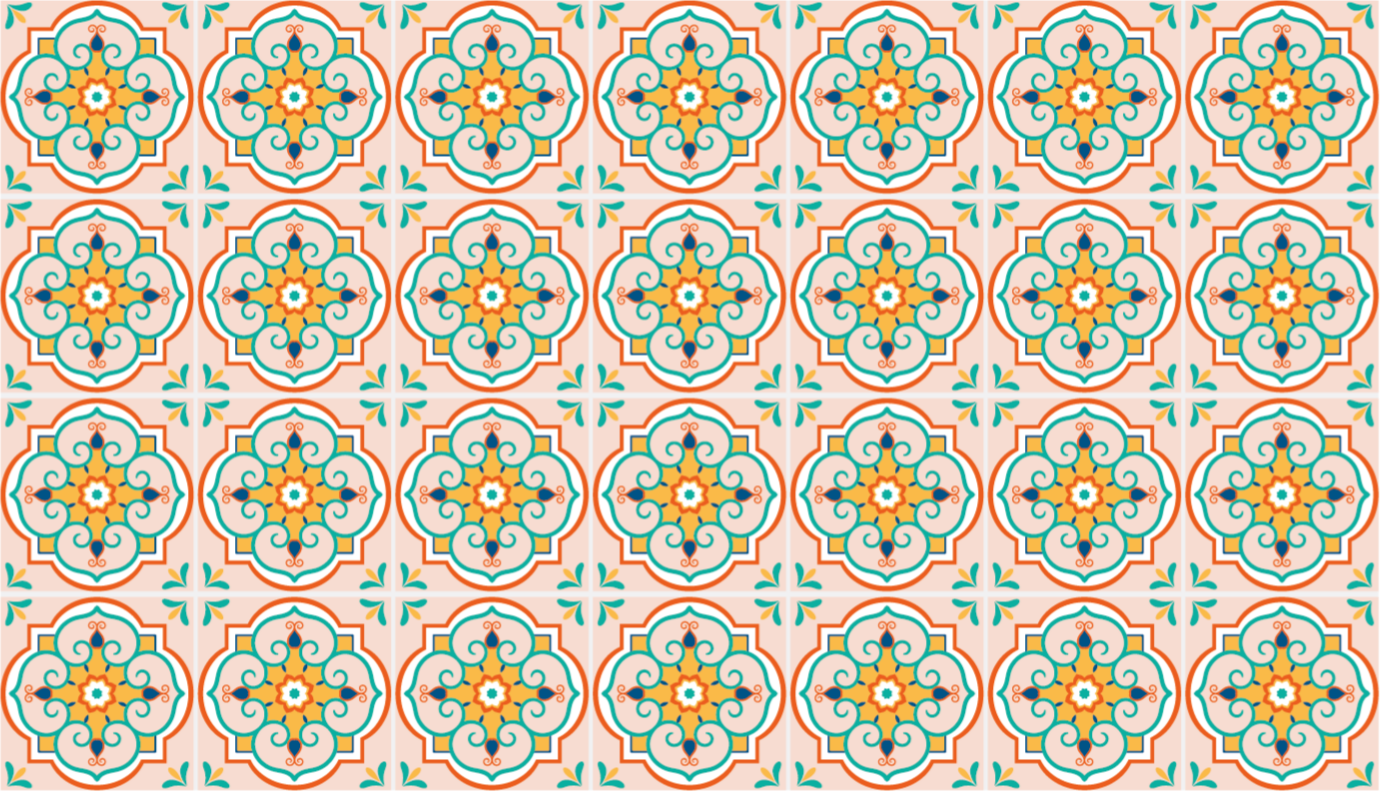 Pisane mozaične ploščice vinil preproge - TenStickers