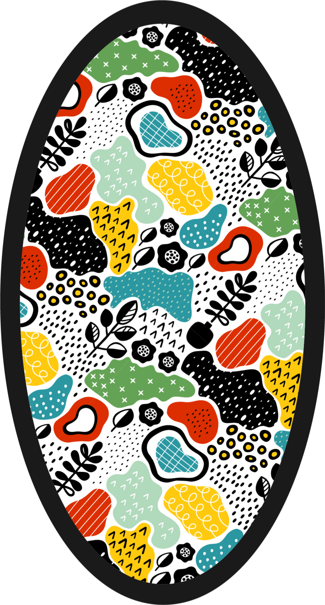 Barvna abstraktna oblika moderna preproga - TenStickers