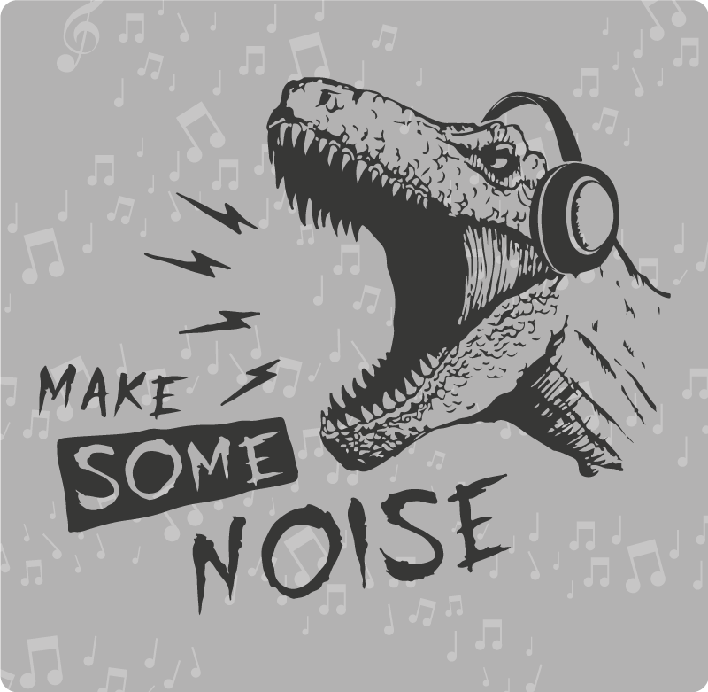 Dinamičen zvok dinozavra Vinilne preproge v drugih vzorcih - TenStickers