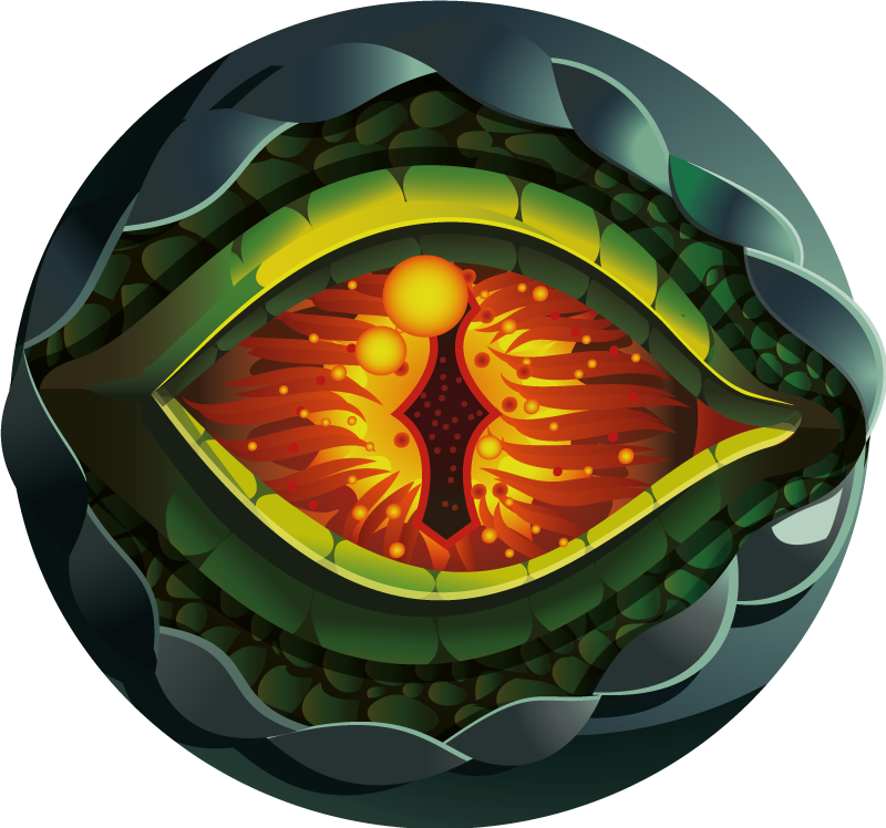 Dinozaver oko naravno obliko živalska preproga - TenStickers