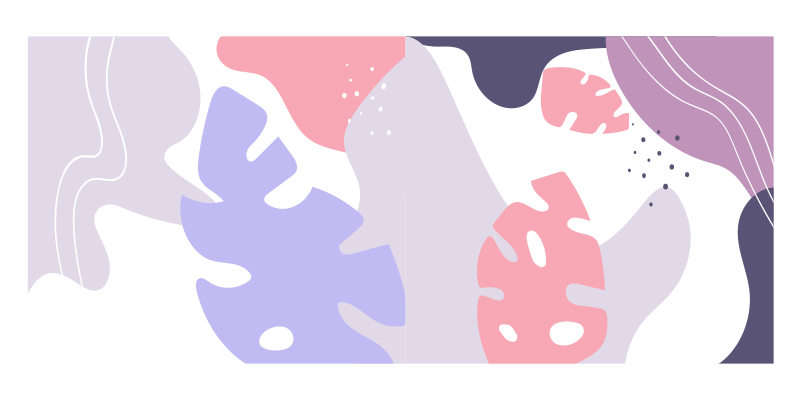 Abstraktna monstera Vinilne talne obloge z teksturo - TenStickers