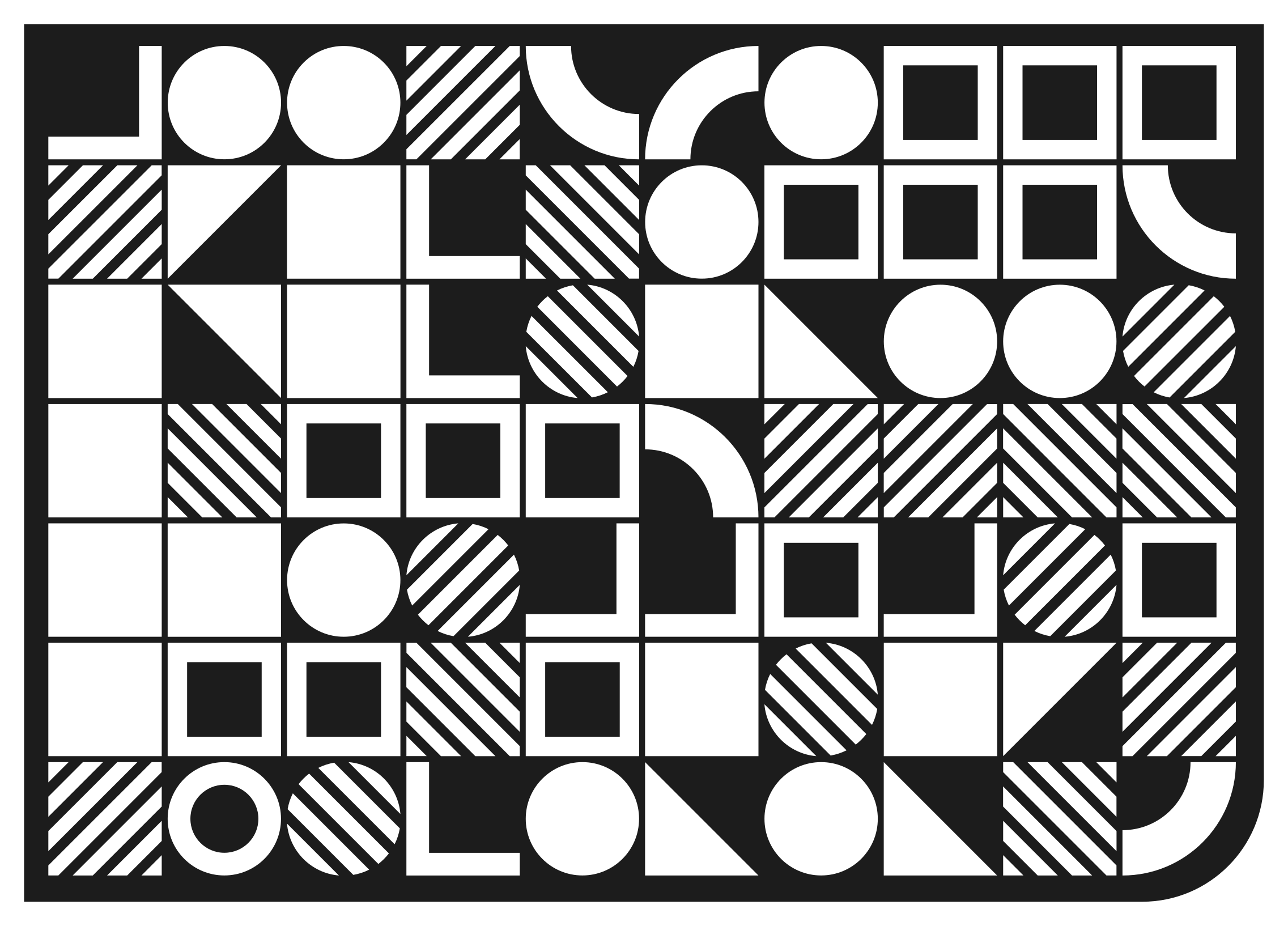 Vinilne preproge z geometrijskimi vzorci ravnotežje oblik - TenStickers
