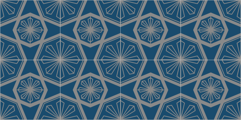 Stunning geometric pattern vinilna talna obloga - TenStickers