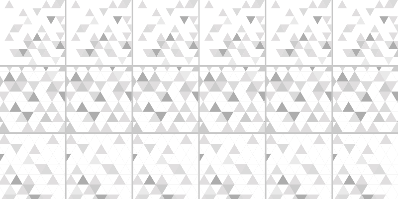 Triangular grey motifs vinilne preproge z vzorci - TenStickers