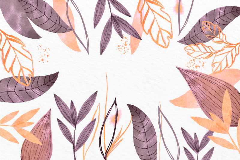 Elegantni vzorci listov Vinilne preproge za spalnico - TenStickers