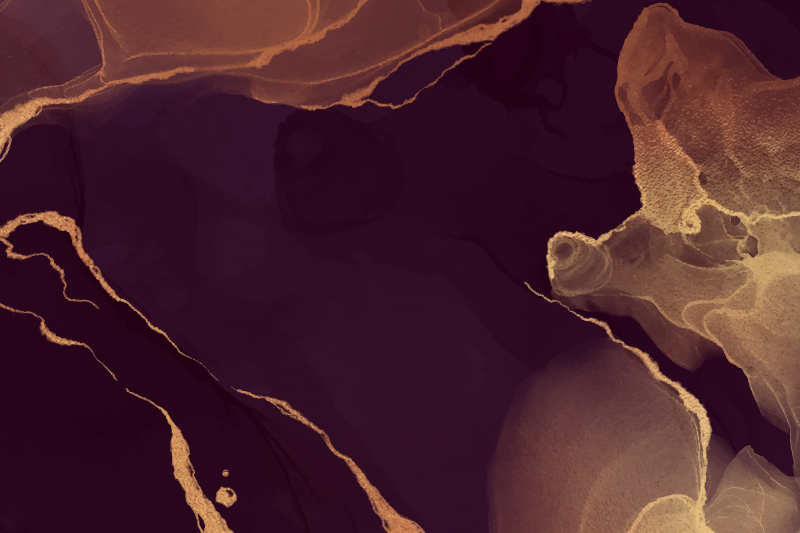 Zlata abstraktna vinil preproga za domačo pisarno - TenStickers