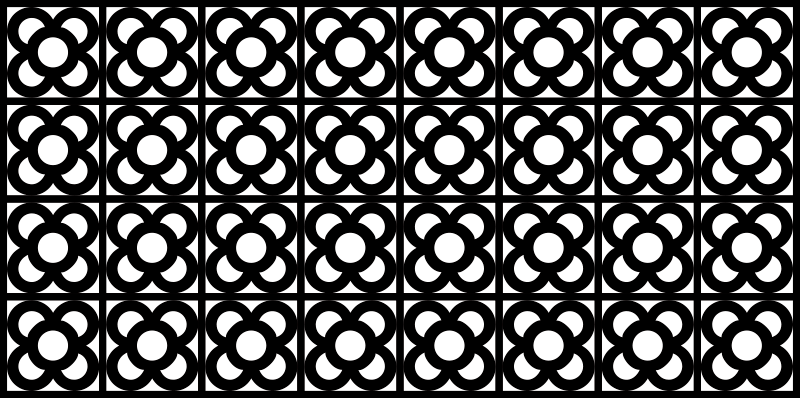 Krožni motivi Vinilne preproge z geometrijskimi vzorci - TenStickers