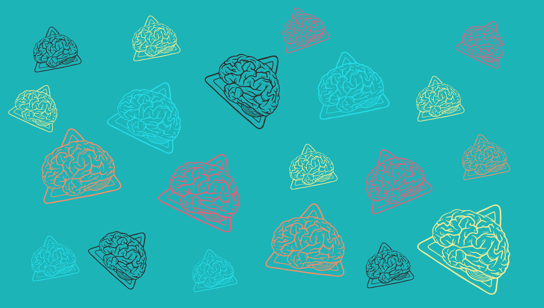 Abstraktni vzorci možganov Vinilne preproge v drugih vzorcih - TenStickers