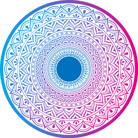 Mandala krožni niz Vinilna preproga mandala - TenStickers