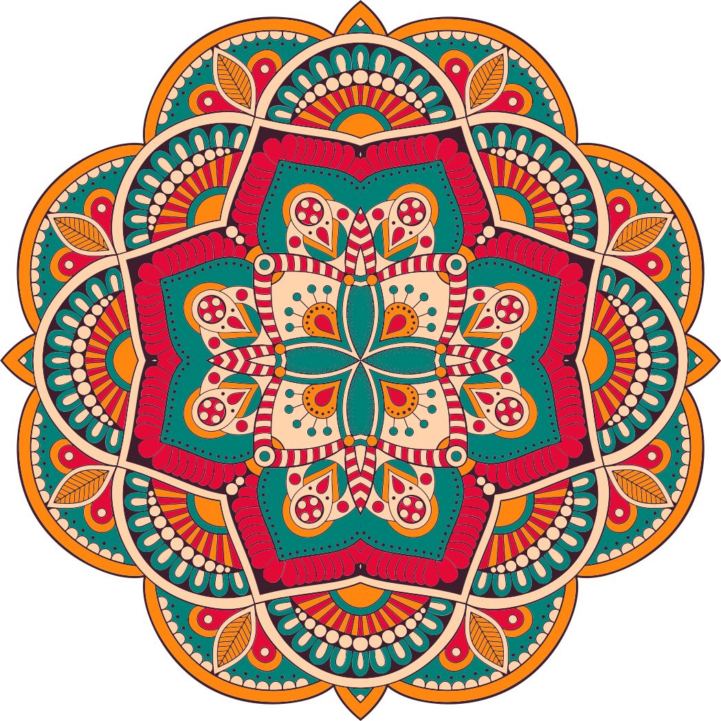 Maroška mandala vinil preproga - TenStickers