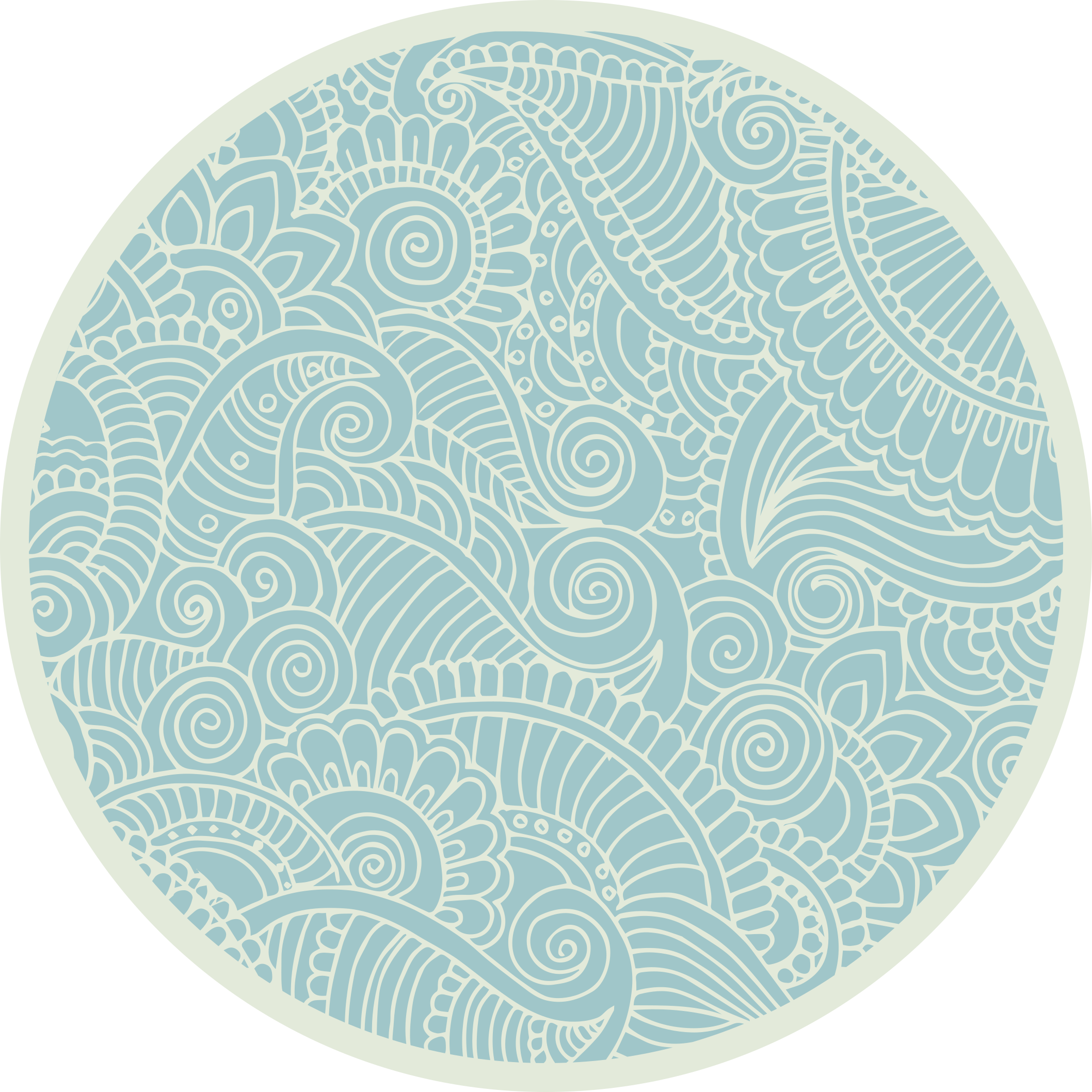 Navtična mandala vinil preproga - TenStickers