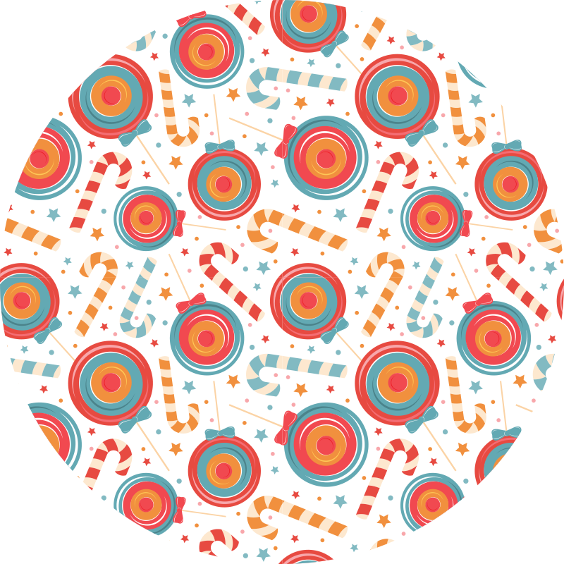 Pisane sladkarije otroška vinil preproga - TenStickers