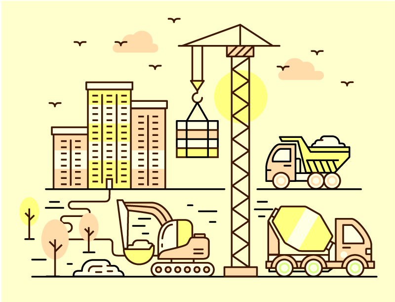 Mestna gradnja Vinilne preproge v drugih vzorcih - TenStickers