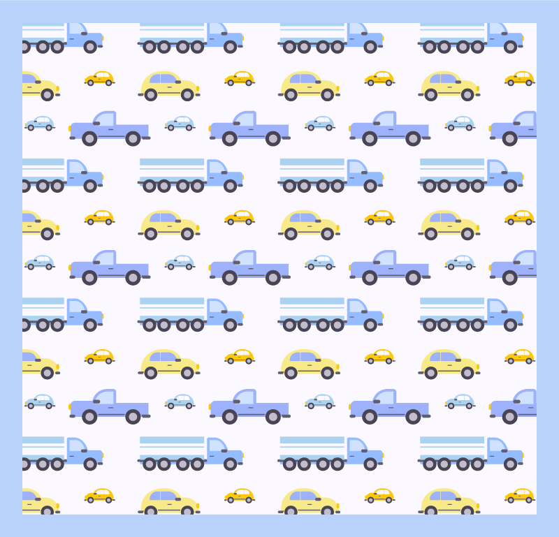 Vrste tovornjakov otroška vinil preproga - TenStickers