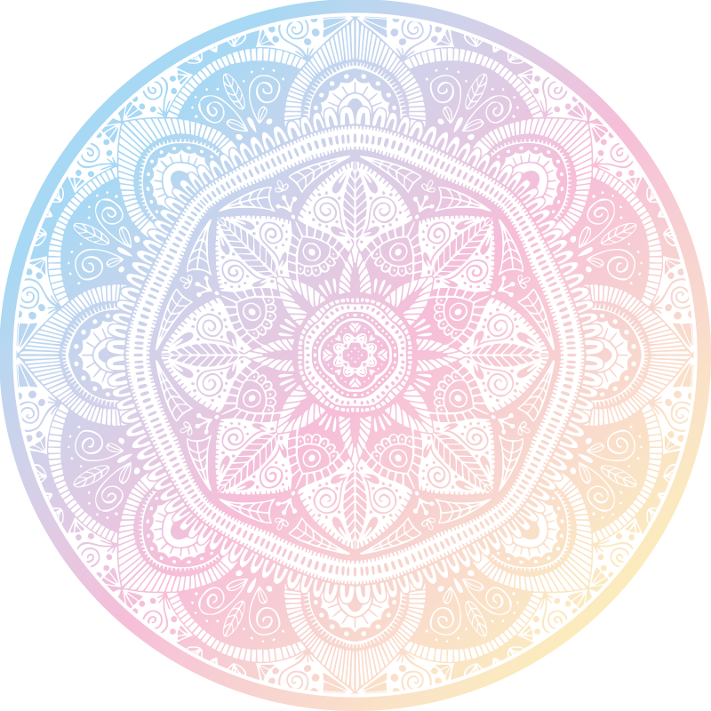 Gradientna mandala Vinilna preproga mandala - TenStickers