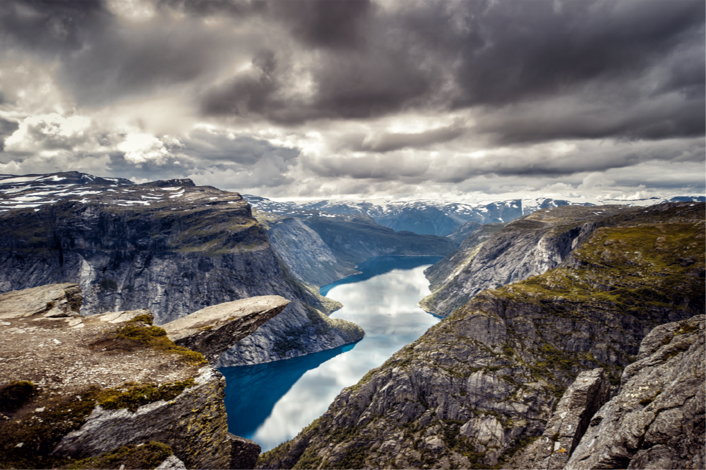 Trolltunga norveška narava vinil preproga - TenStickers