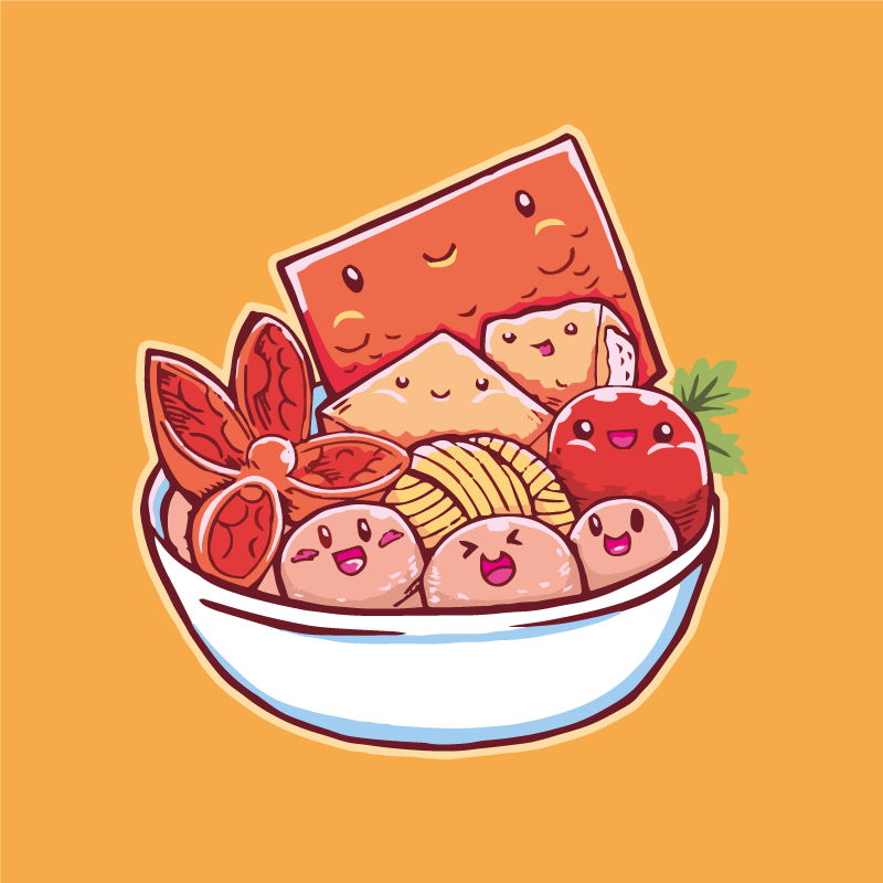 Risani suši užitek Vinilna preproga za kuhinjo - TenStickers